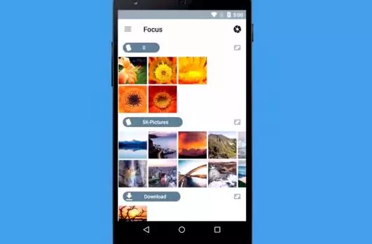 Gameplay screenshot from focus picture gallery for Android