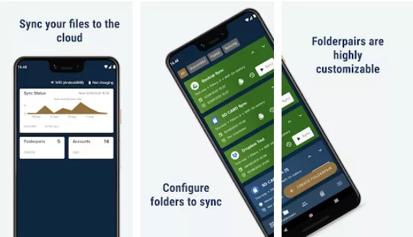 Gameplay screenshot from foldersync pro for Android