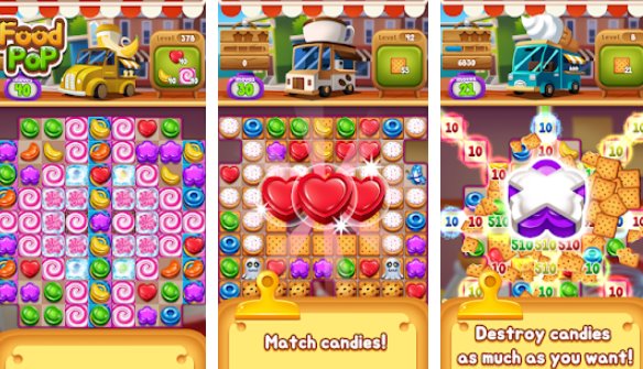  Food POP : New puzzle gravity world(Food burst 2)