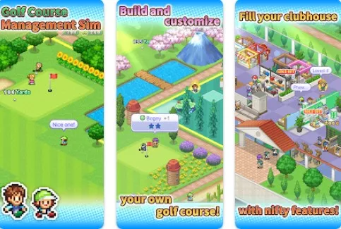 Gameplay screenshot from forest golf planner for Android