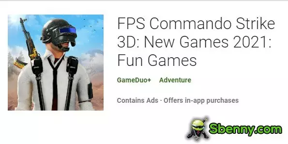 fps commando strike 3d new games 2021 fun games