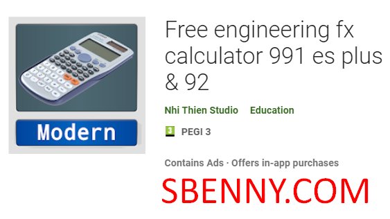  Free engineering fx calculator 991 es plus & 92