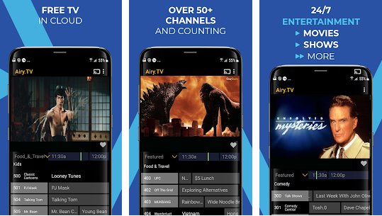 Gameplay screenshot from free tv free movies entertainment airytv for Android