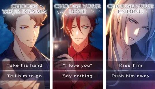 Gameplay screenshot from freshman fantasies romance otome game for Android