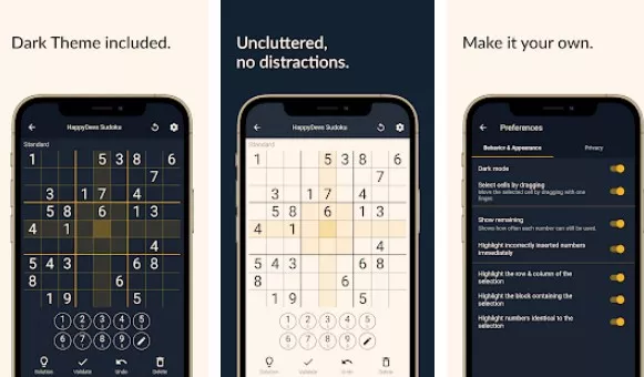 Gameplay screenshot from friendly sudoku free puzzle game no ads for Android