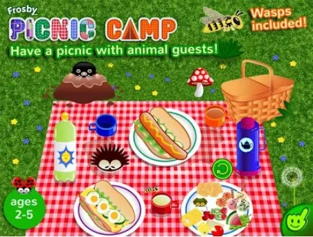 Gameplay screenshot from frosby picnic camp for Android