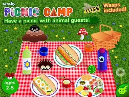Gameplay screenshot from frosby picnic camp for Android