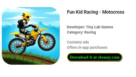 fun kid racing motocross