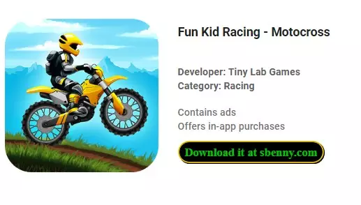 fun kid racing motocross