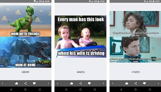 Gameplay screenshot from funny quotes free for Android