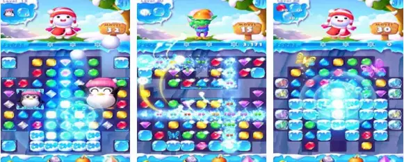 Gameplay screenshot from ice crush 2 winter surprise for Android