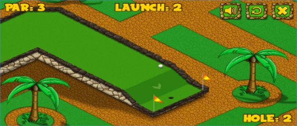 Gameplay screenshot from golf world mania for Android