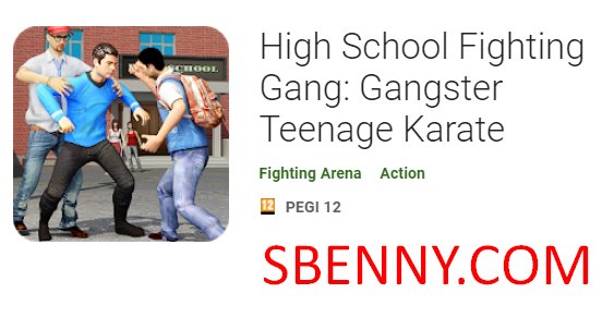 High School Kampf Gangster Teenager Karate