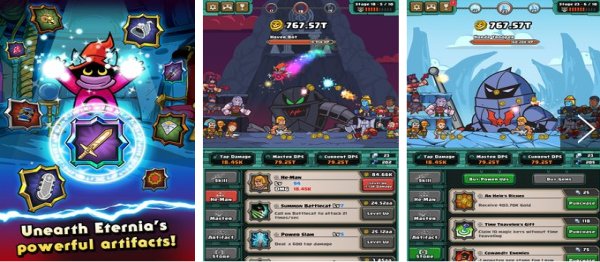 Gameplay screenshot from He Man Tappers o grayskull for Android