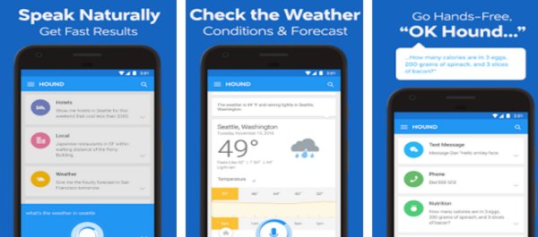 Gameplay screenshot from hound voice Search and mobile assistant for Android