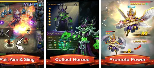 Gameplay screenshot from hyper heroes marble like rpg for Android