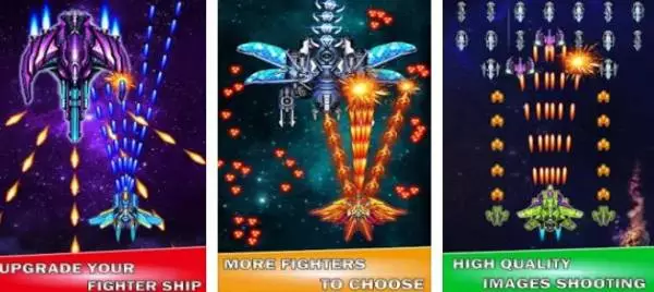 Gameplay screenshot from galaxy sky shooting for Android