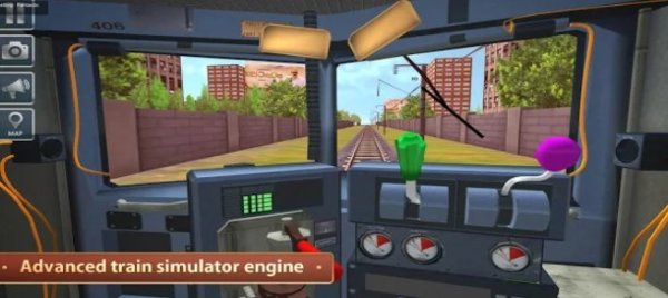 Gameplay screenshot from indian metro train simulator for Android