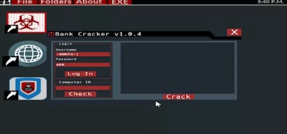 Gameplay screenshot from hacker exe mobile hacking simulator for Android