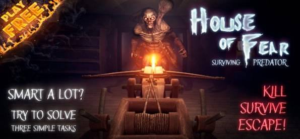 Gameplay screenshot from house of fear surviving predator for Android
