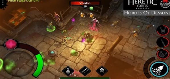 Gameplay screenshot from heretic gods for Android