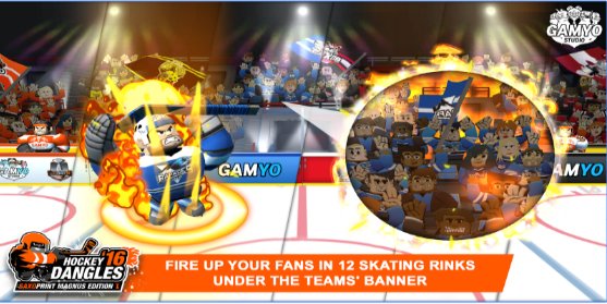 Gameplay screenshot from hockey dangles 16 magnus for Android