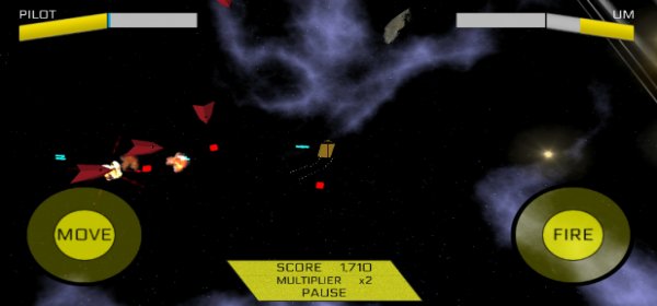 Gameplay screenshot from galactic defence squadron for Android