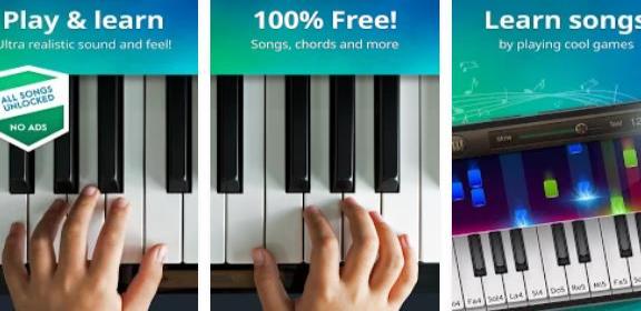 Gameplay screenshot from gismart piano for Android