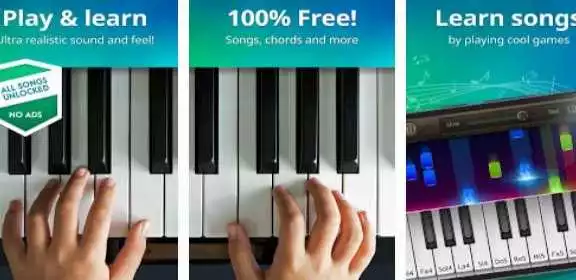 Gameplay screenshot from gismart piano for Android