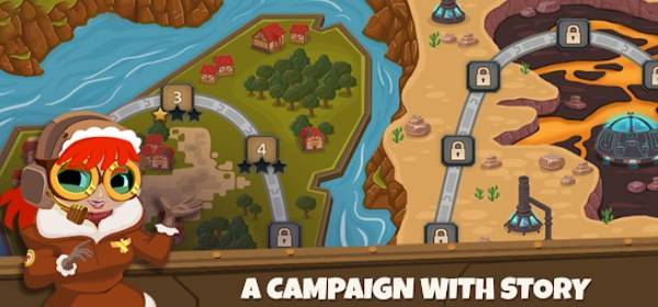 Gameplay screenshot from gold rush td for Android