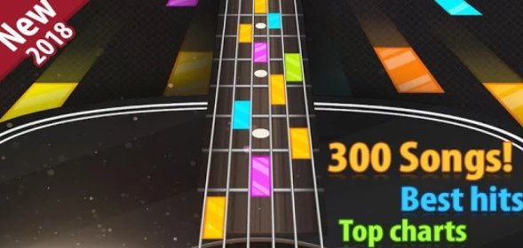 Gameplay screenshot from guitar tiles pro don t miss tiles open260 songs for Android