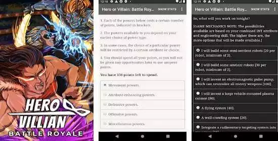 hero or villain  battle royale