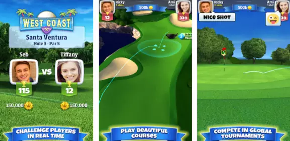 Gameplay screenshot from golf clash for Android