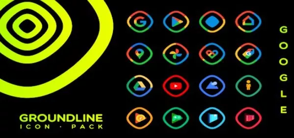 Gameplay screenshot from groundline icon pack for Android