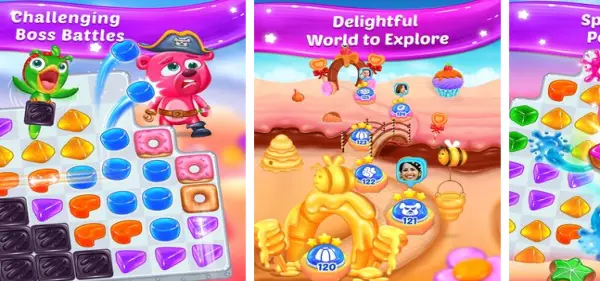 Gameplay screenshot from gummy paradise for Android
