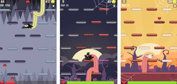 Gameplay screenshot from happy hop kawaii jump for Android