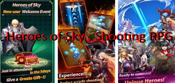 heroes of sky shooting rpg