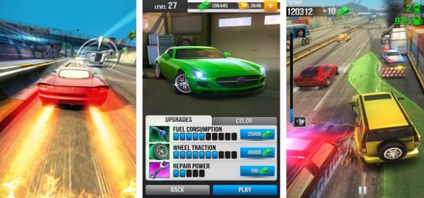 Gameplay screenshot from highway getaway chase tv for Android
