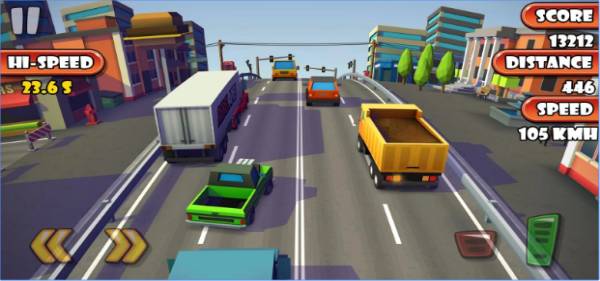 Gameplay screenshot from highway traffic racer planet for Android