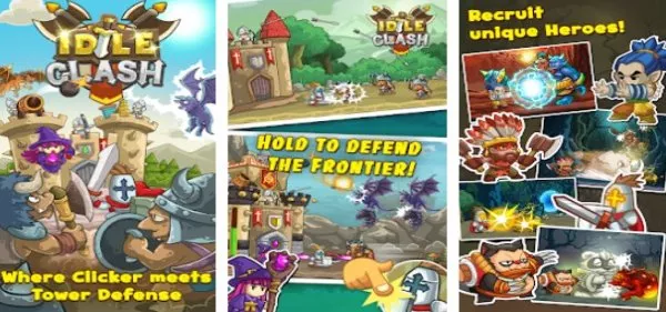 idle clash tap frontier defender