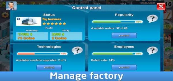 Gameplay screenshot from industrialist factory development strategy for Android