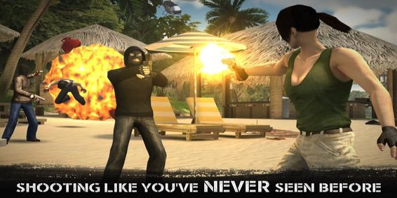 Gameplay screenshot from grand shooter 3d gun game for Android