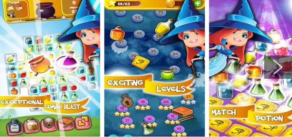 Gameplay screenshot from hocus match3 puzzle for Android