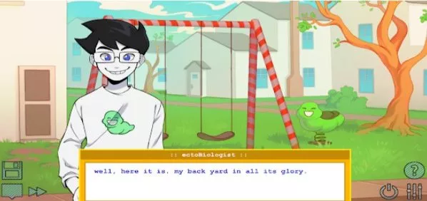 Gameplay screenshot from homestuck pesterquest for Android
