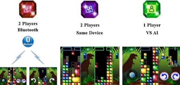 Gameplay screenshot from gem puzzle fighter for Android