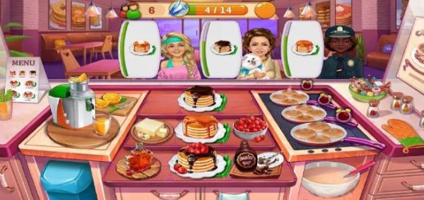 Gameplay screenshot from hell s cooking ccrazy chef burger kitchen fever for Android