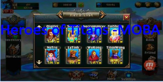 heroes of titans moba