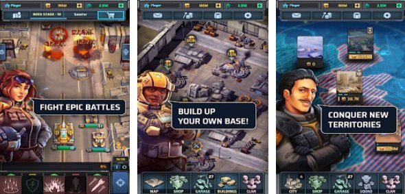 Gameplay screenshot from idle war for Android