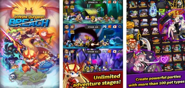 infinite dungeon breach pet raising idle rpg