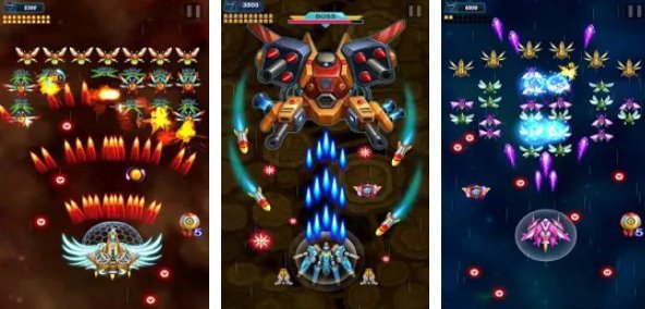 Gameplay screenshot from galaxy invader space shooting 2019 for Android